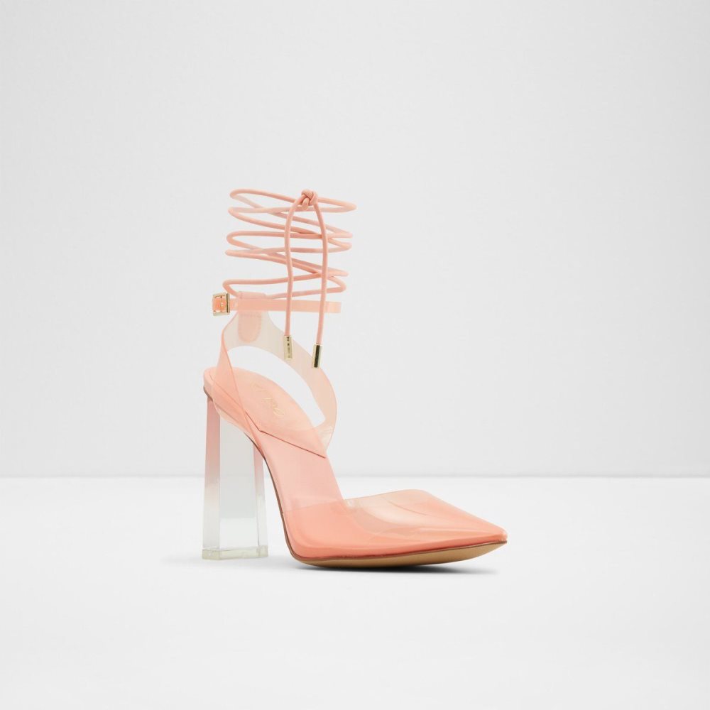 Aldo Tilah Strappy heeled shoe - Block heel Topuklu Ayakkabılar Kadın Açık Turuncu | BSON52631