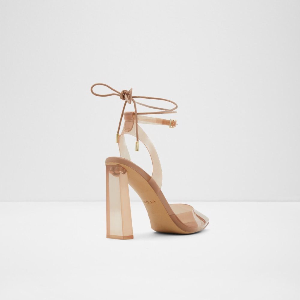 Aldo Tilah Strappy heeled shoe - Block heel Topuklu Ayakkabılar Kadın Bej Rengi | IZNV60824