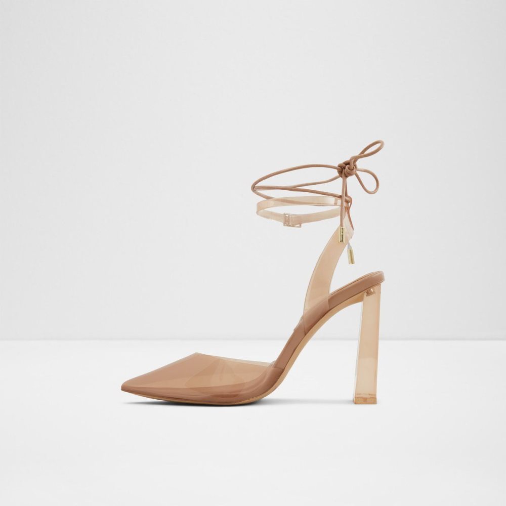 Aldo Tilah Strappy heeled shoe - Block heel Topuklu Ayakkabılar Kadın Bej Rengi | IZNV60824