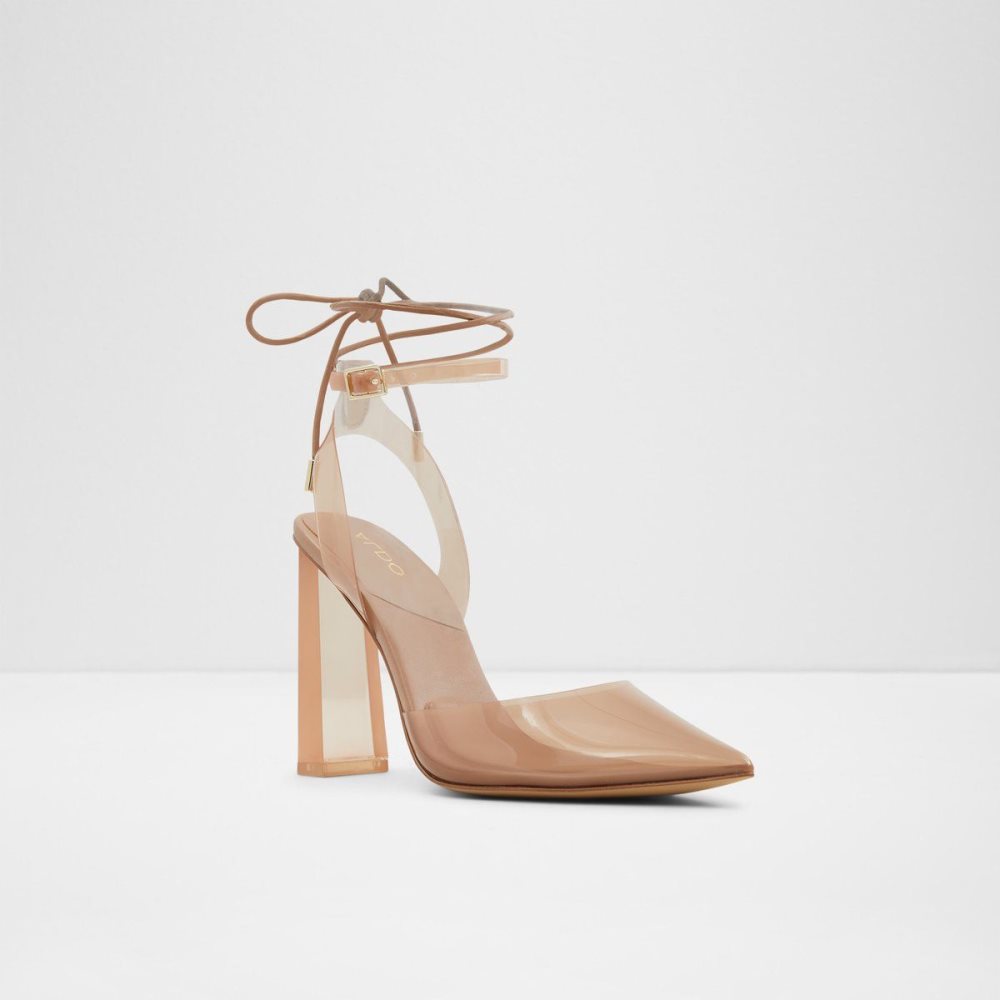 Aldo Tilah Strappy heeled shoe - Block heel Topuklu Ayakkabılar Kadın Bej Rengi | IZNV60824