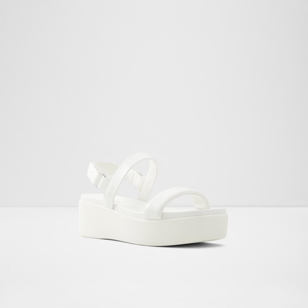 Aldo Tisdal Strappy wedge sandal - Wedge heel Sandalet Kadın Beyaz | QNAR60423