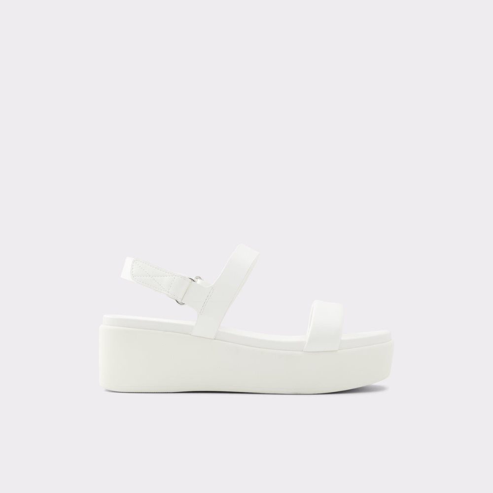 Aldo Tisdal Strappy wedge sandal - Wedge heel Sandalet Kadın Beyaz | QNAR60423