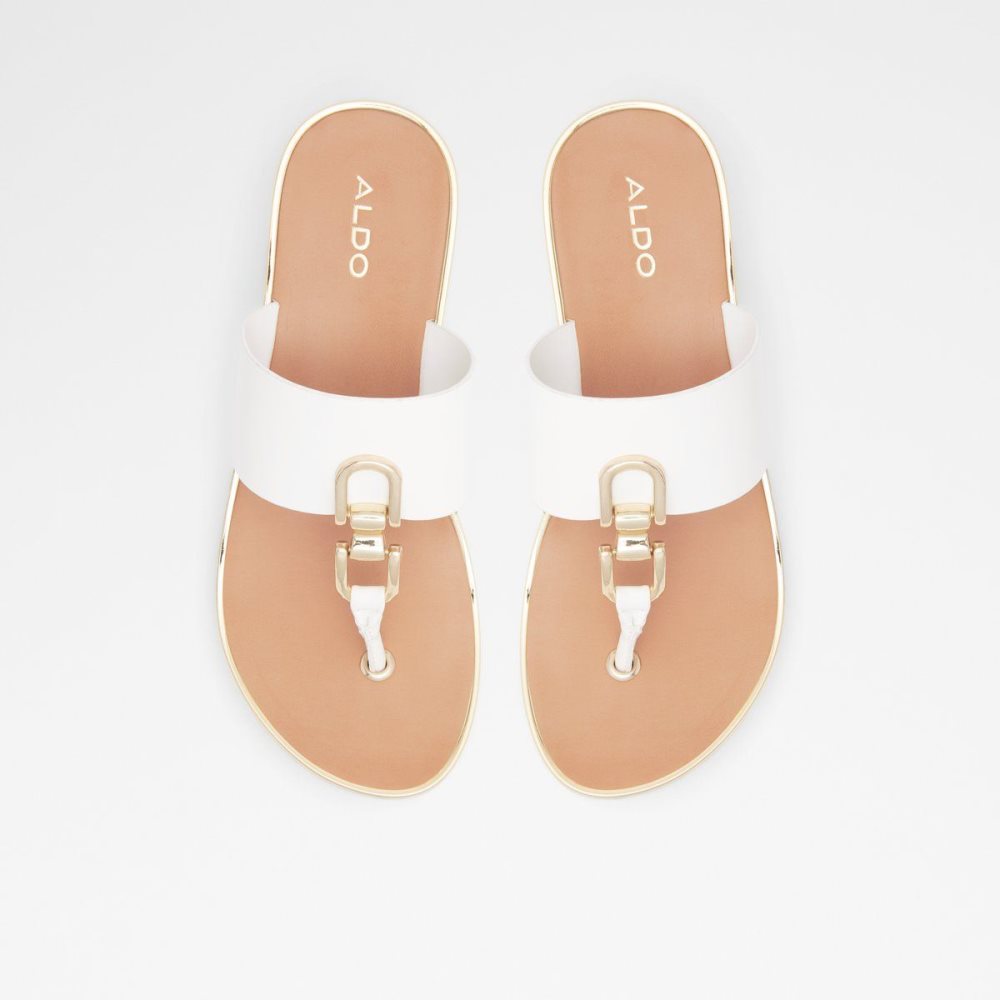 Aldo Toea Thong sandal - Wedge heel Sandalet Kadın Beyaz | TUFV82063