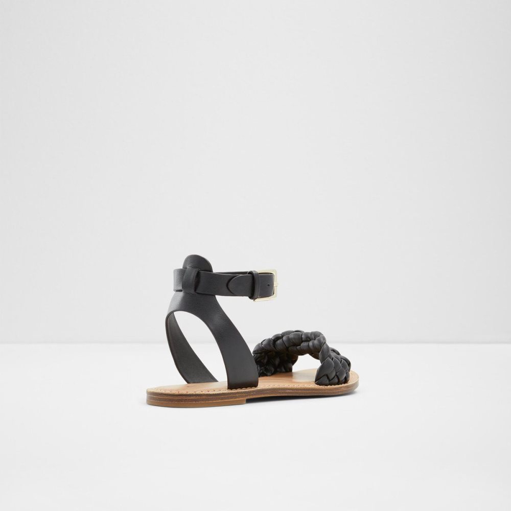 Aldo Tressa Sling back flat sandal Sandalet Kadın Siyah | QPGR92067