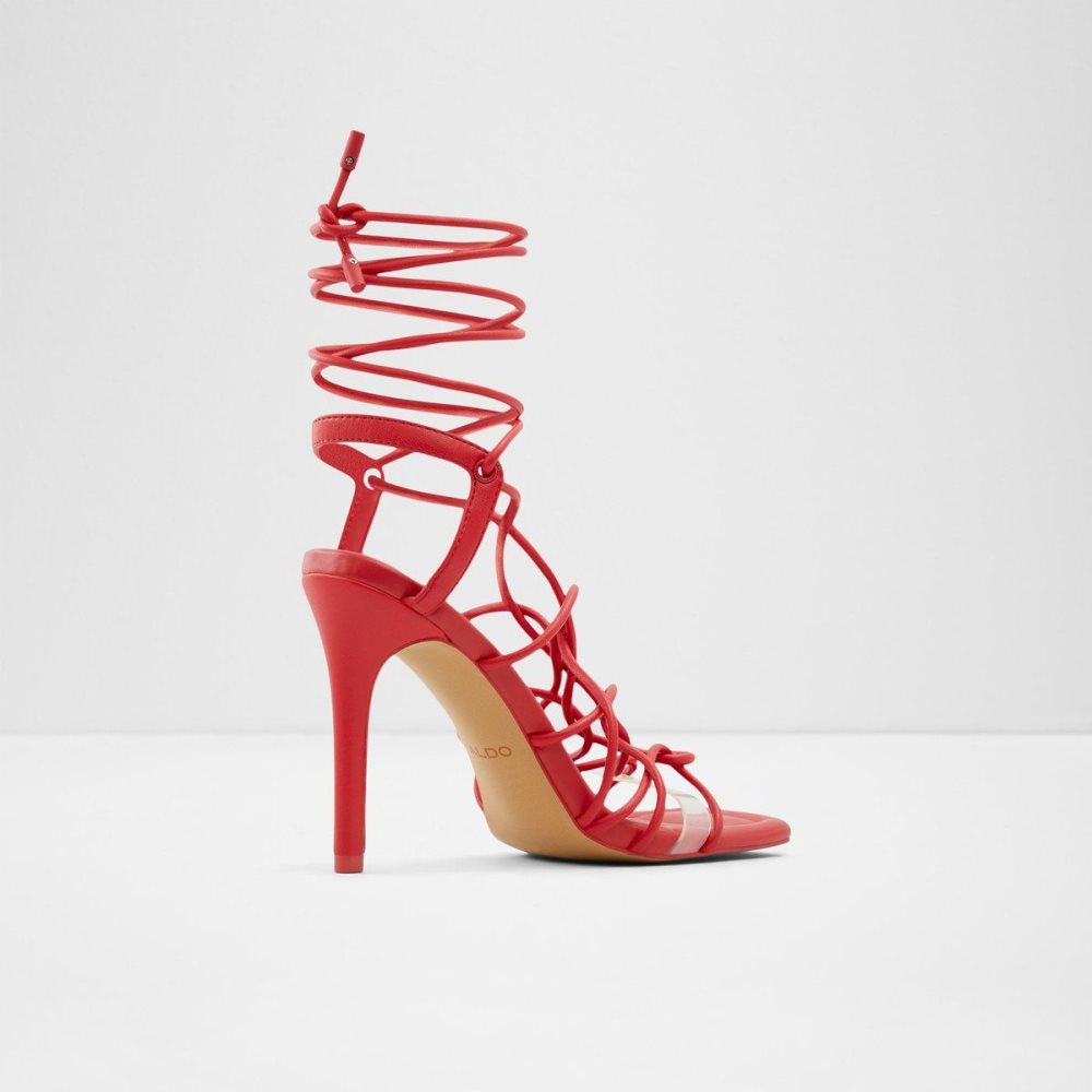 Aldo Truelove Strappy heeled sandal - Stiletto heel Topuklu Ayakkabılar Kadın Kırmızı | UFJV90652