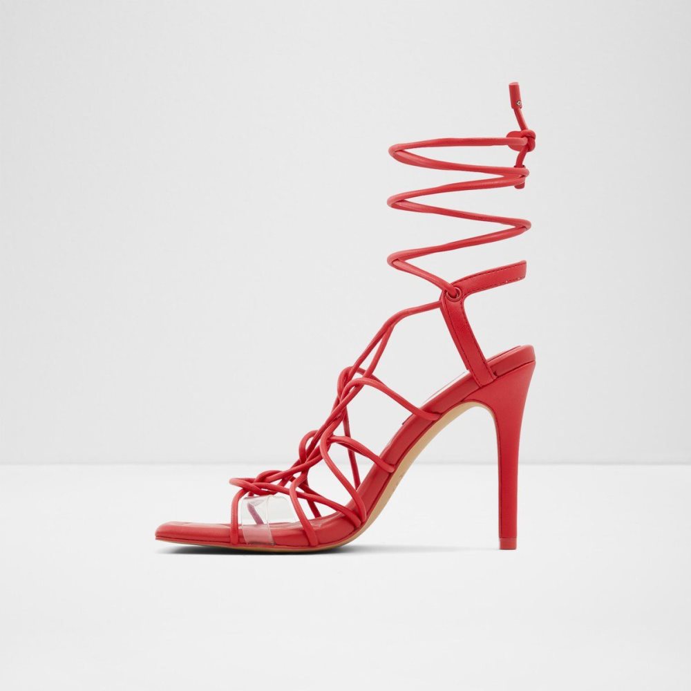 Aldo Truelove Strappy heeled sandal - Stiletto heel Topuklu Ayakkabılar Kadın Kırmızı | UFJV90652