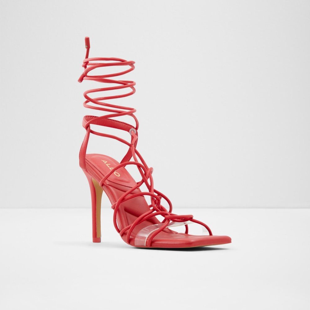 Aldo Truelove Strappy heeled sandal - Stiletto heel Topuklu Ayakkabılar Kadın Kırmızı | UFJV90652