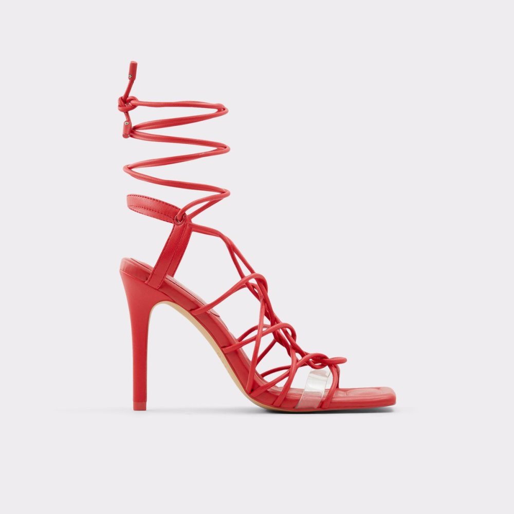 Aldo Truelove Strappy heeled sandal - Stiletto heel Topuklu Ayakkabılar Kadın Kırmızı | UFJV90652