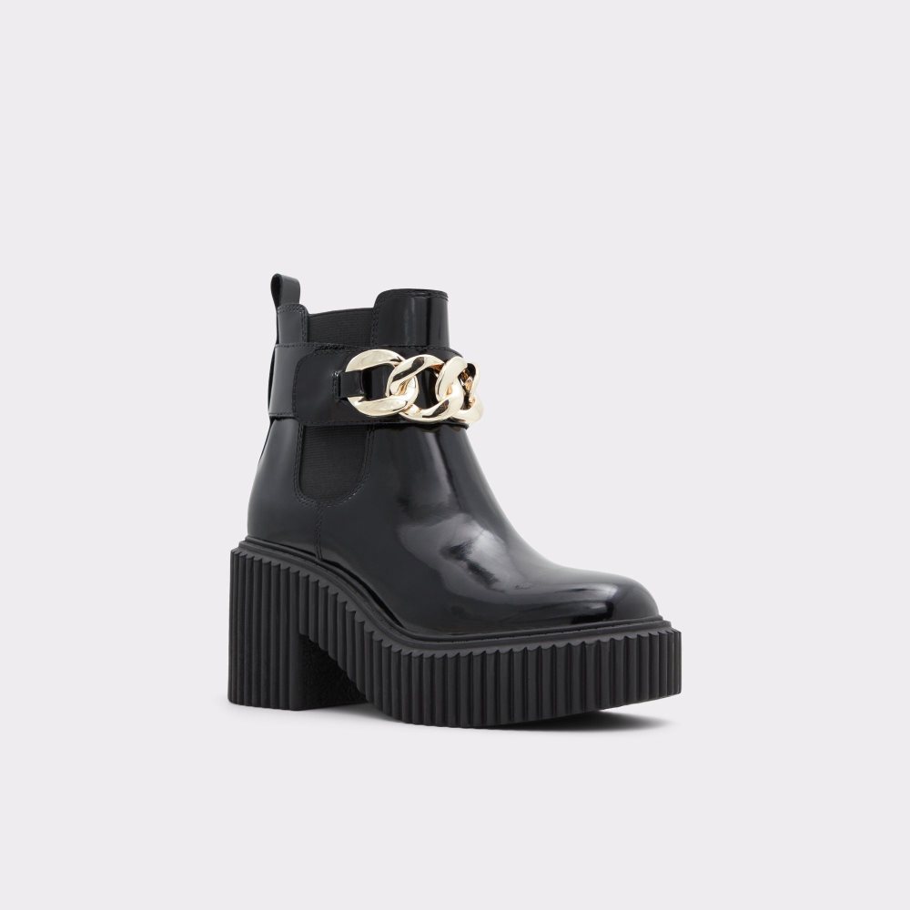 Aldo Upgrade Chelsea boot - Lug sole Chelsea Bot Kadın Siyah | TGWR67415