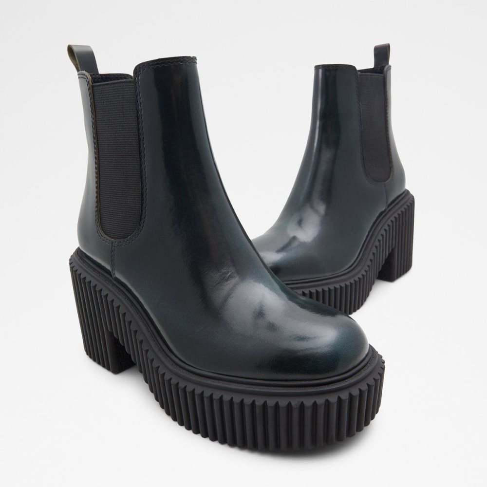 Aldo Upgrade Chelsea boot - Lug sole Chelsea Bot Kadın Koyu Yeşil | DBEK57402