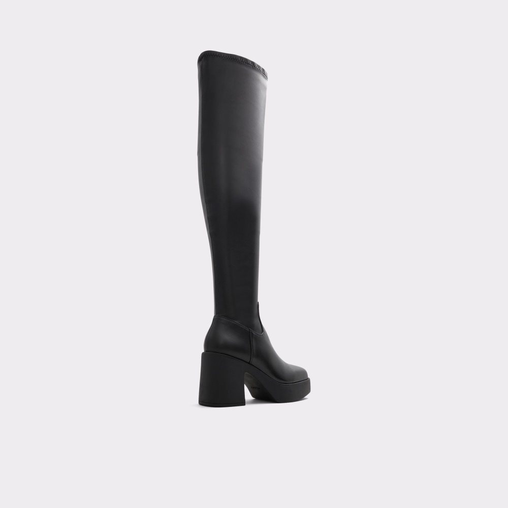 Aldo Upscale Over-the-knee boot - Lug sole Bot Kadın Siyah | GECN62371