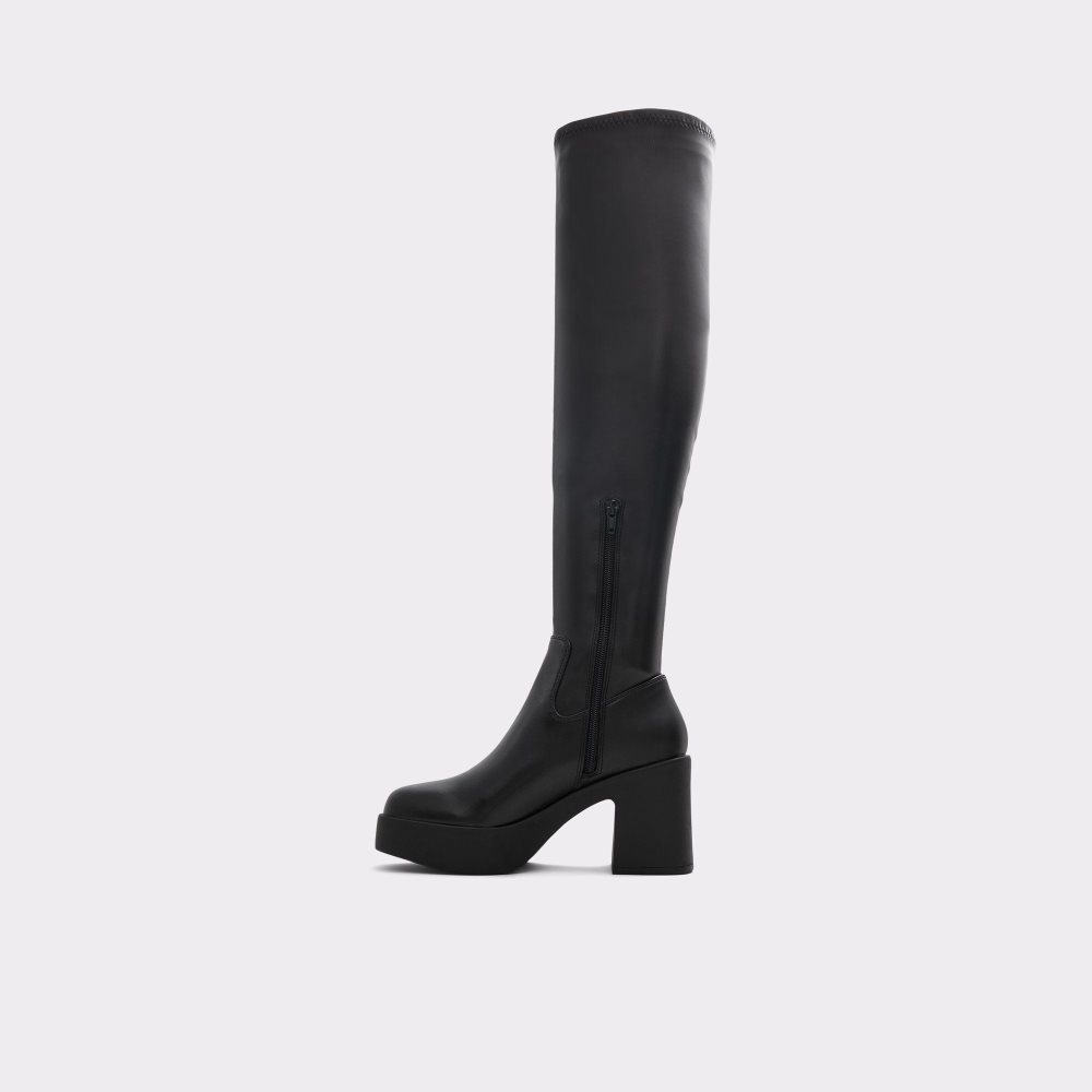 Aldo Upscale Over-the-knee boot - Lug sole Bot Kadın Siyah | GECN62371