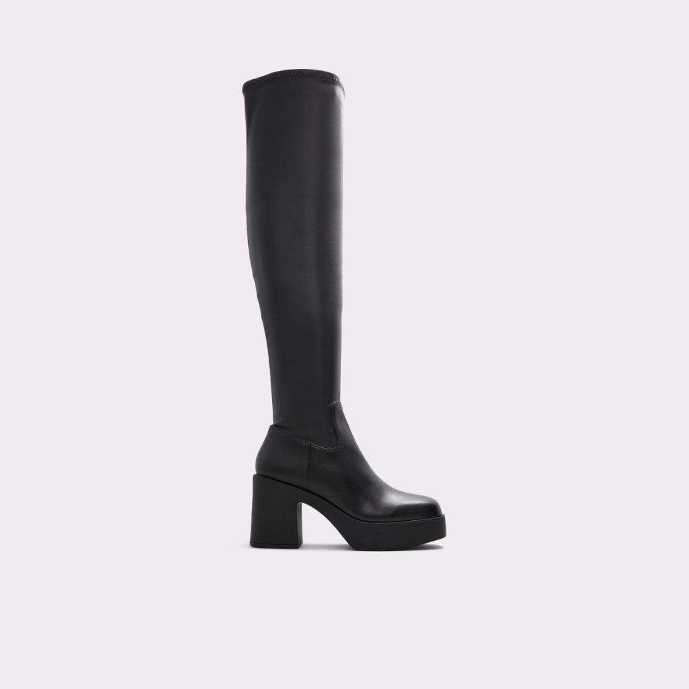 Aldo Upscale Over-the-knee boot - Lug sole Bot Kadın Siyah | GECN62371