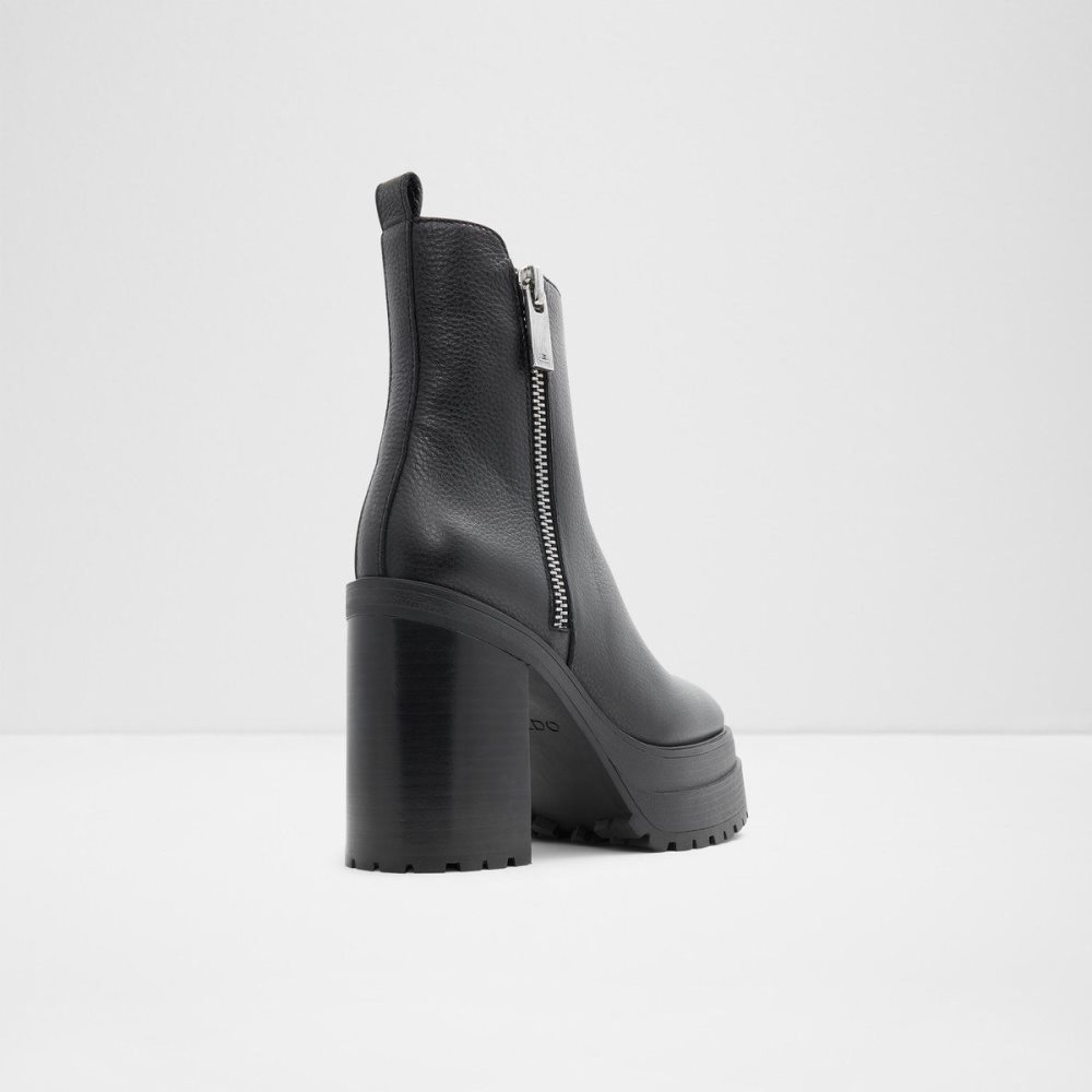 Aldo Upside Platform ankle boot - Lug sole Kısa Bot Kadın Siyah | LANU28159