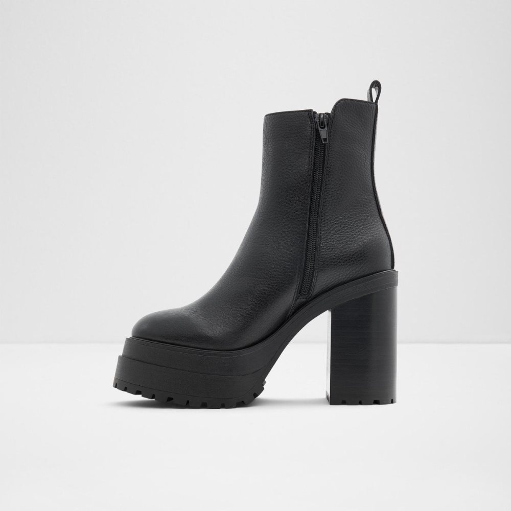 Aldo Upside Platform ankle boot - Lug sole Kısa Bot Kadın Siyah | LANU28159