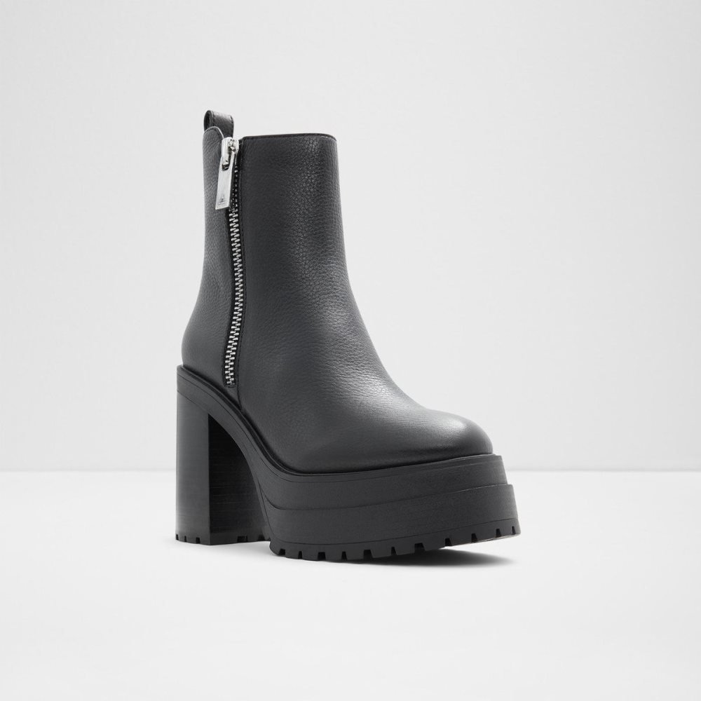 Aldo Upside Platform ankle boot - Lug sole Kısa Bot Kadın Siyah | LANU28159