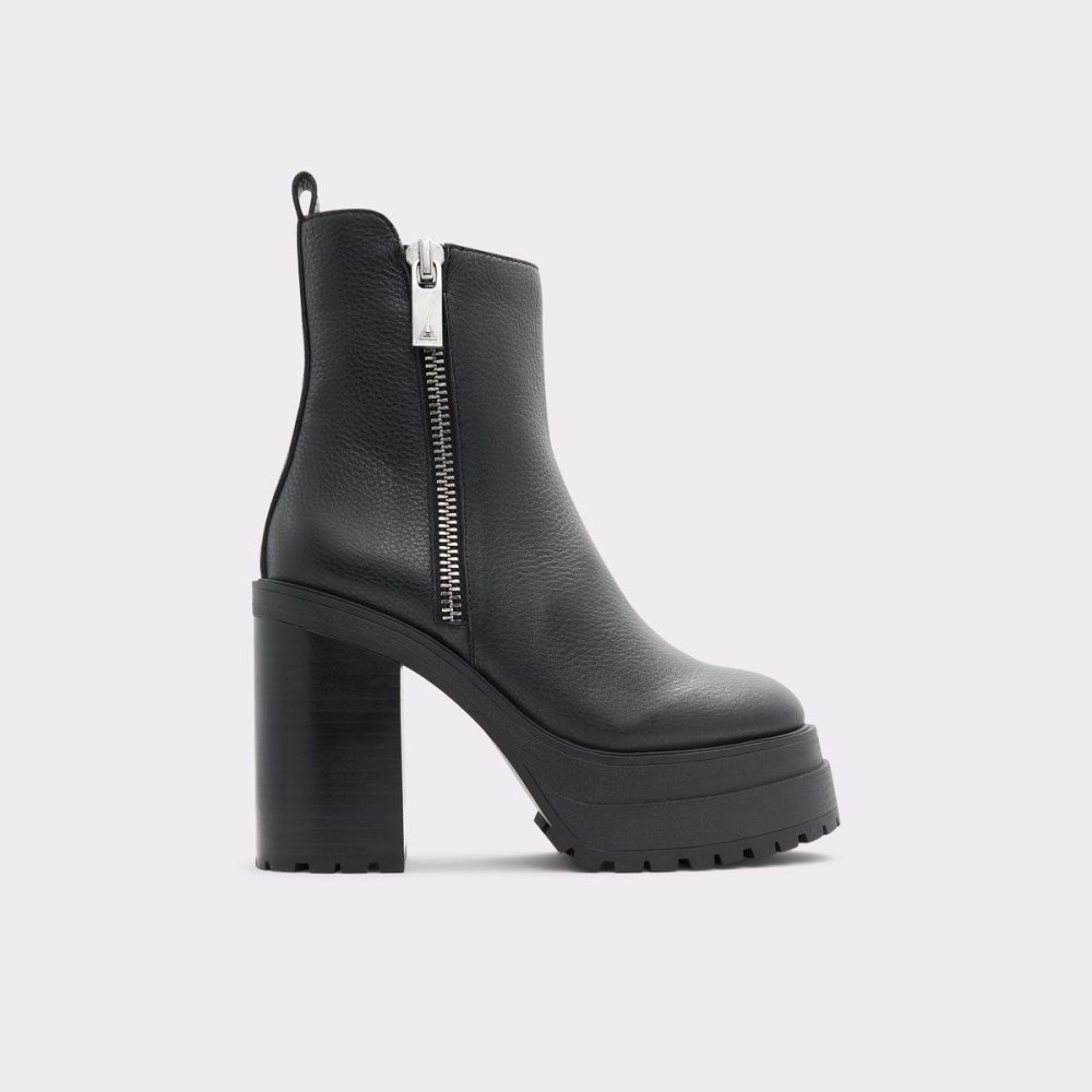 Aldo Upside Platform ankle boot - Lug sole Kısa Bot Kadın Siyah | LANU28159