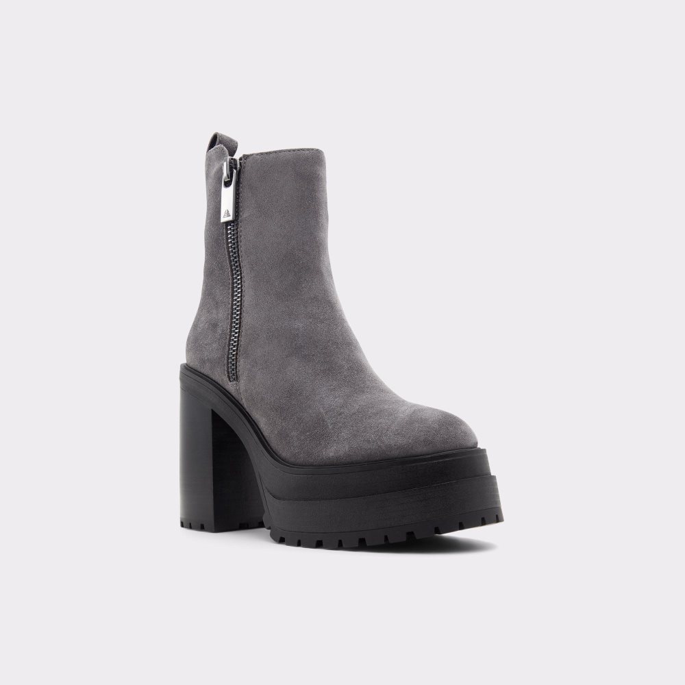 Aldo Upside Platform ankle boot - Lug sole Kısa Bot Kadın Koyu Gri | DCZK62398