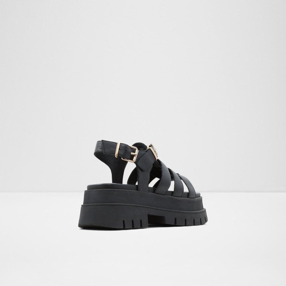 Aldo Velma Strappy high heel sandal - Lug sole Sandalet Kadın Siyah | JIBK95721