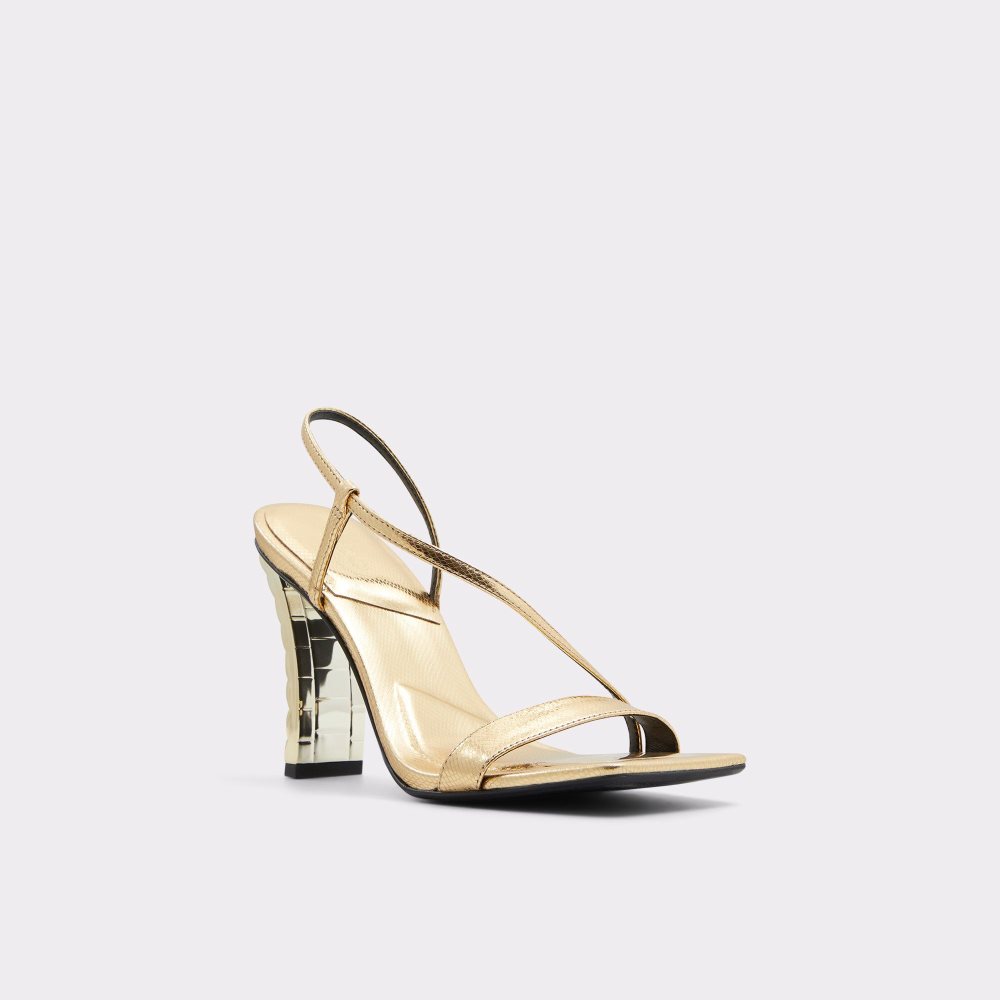 Aldo Vermeil Sling back heeled sandal Topuklu Ayakkabılar Kadın Altın | VZBD62534