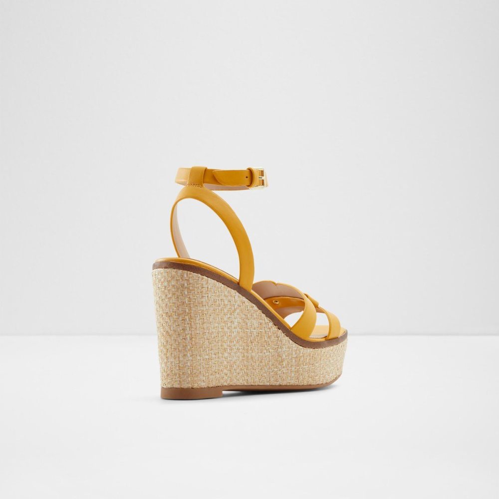 Aldo Wedge sandal - Wedge heel Sandalet Kadın Sarı | IGNF12354