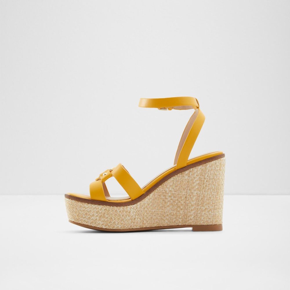 Aldo Wedge sandal - Wedge heel Sandalet Kadın Sarı | IGNF12354