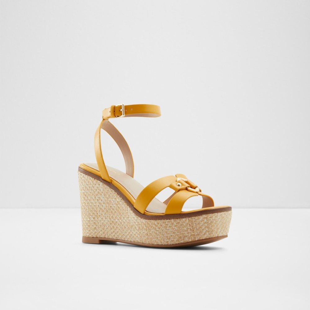 Aldo Wedge sandal - Wedge heel Sandalet Kadın Sarı | IGNF12354