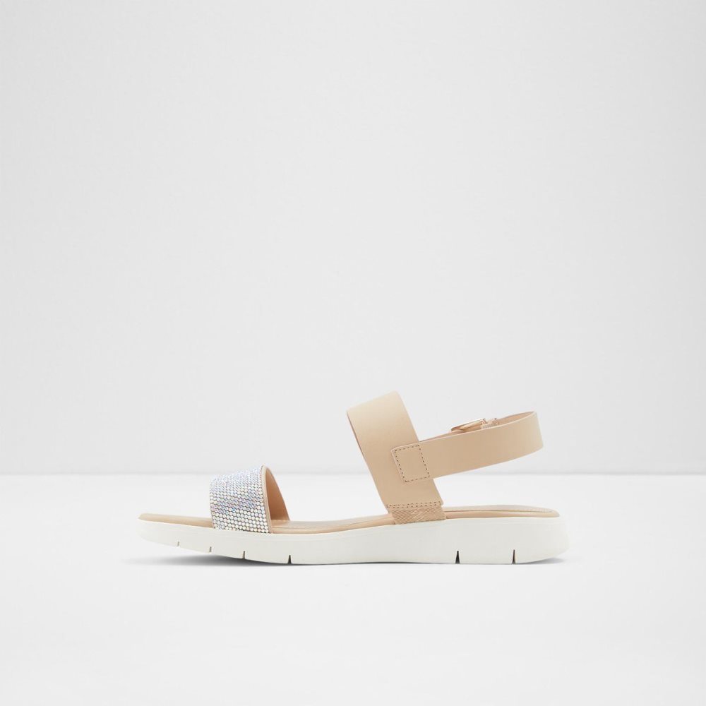 Aldo Woema Flat sandal Sandalet Kadın Beyaz Bej Rengi | PTSQ86532