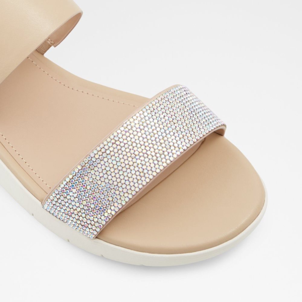 Aldo Woema Flat sandal Sandalet Kadın Beyaz Bej Rengi | PTSQ86532