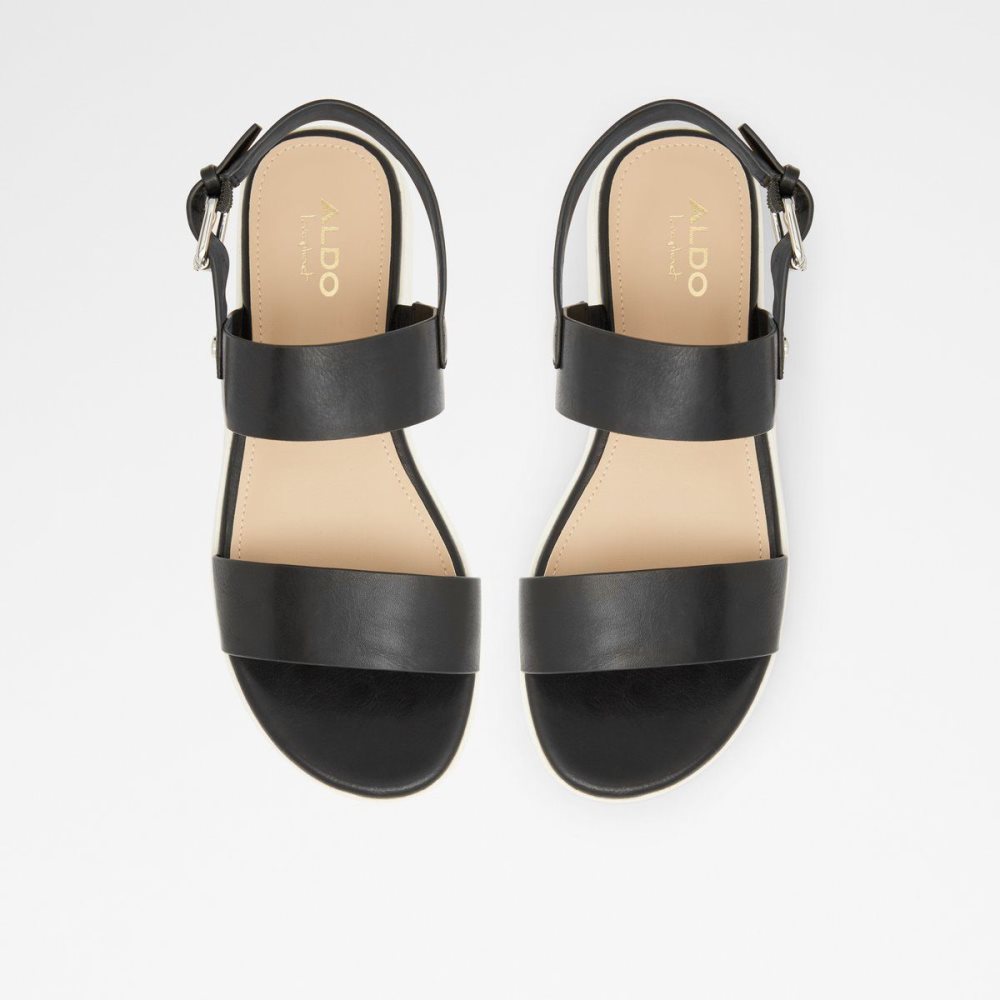 Aldo Woema Flat sandal Sandalet Kadın Siyah | DNGJ89362