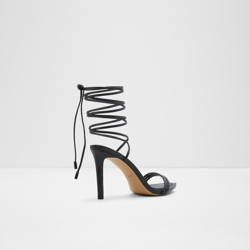 Aldo Yberrar Strappy heeled sandal - Stiletto heel Sandalet Kadın Siyah | YDUJ84279