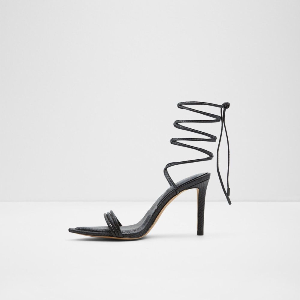 Aldo Yberrar Strappy heeled sandal - Stiletto heel Sandalet Kadın Siyah | YDUJ84279